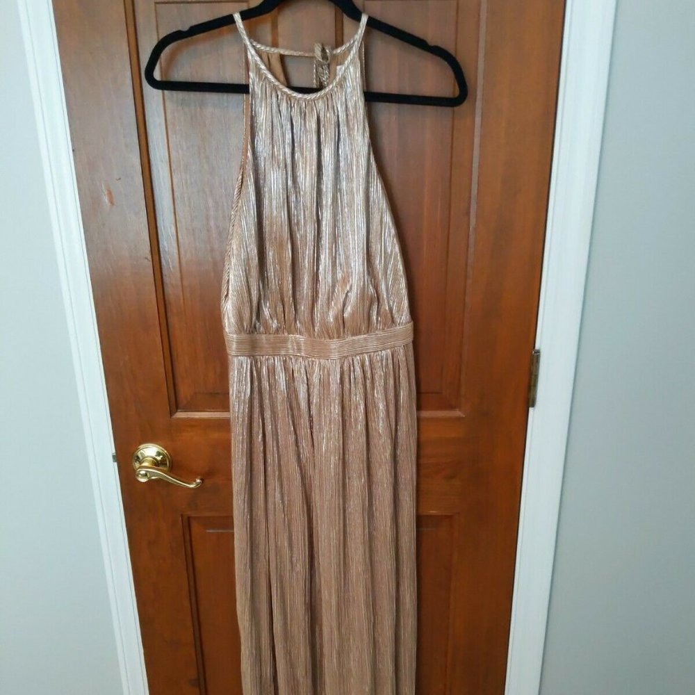 Eva Mendes Gold Gown - Size Small